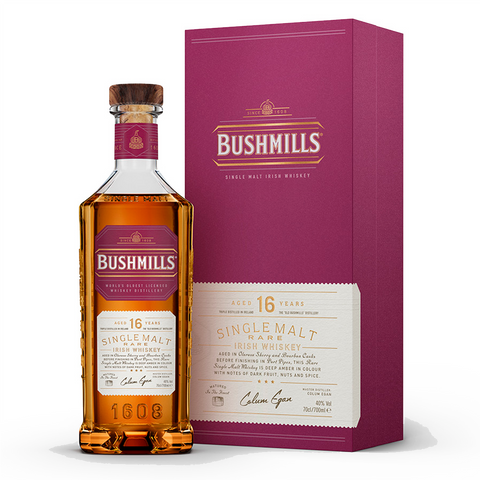 Bushmills 16 Years Single Malt Rare Whiskey 40% Vol. 70 Cl + Gaveæske
