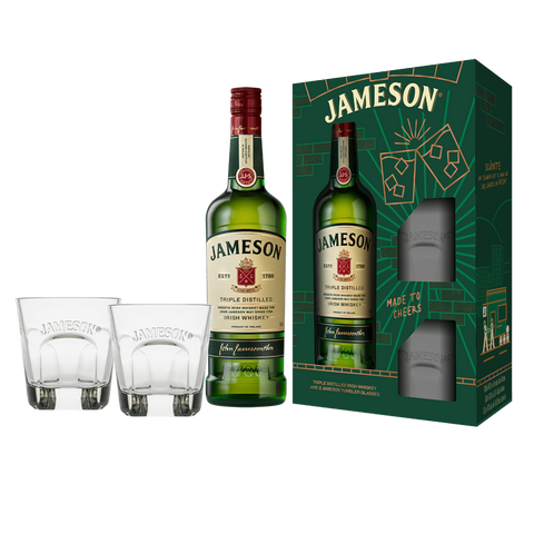Jameson 40% Vol. 70 Cl + 2 Glas