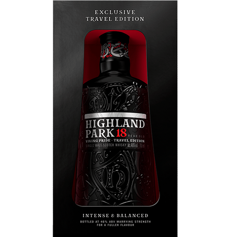Highland Park 18 Years Dark Viking Pride 46% Vol. Travel Edition + Gaveæske